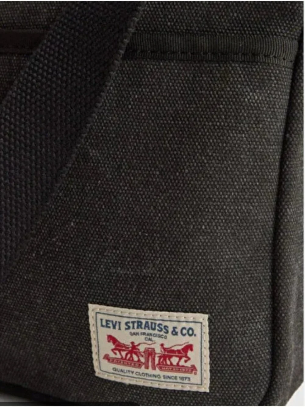New Levi's Men's Emory Crossbody Bag Black Sand